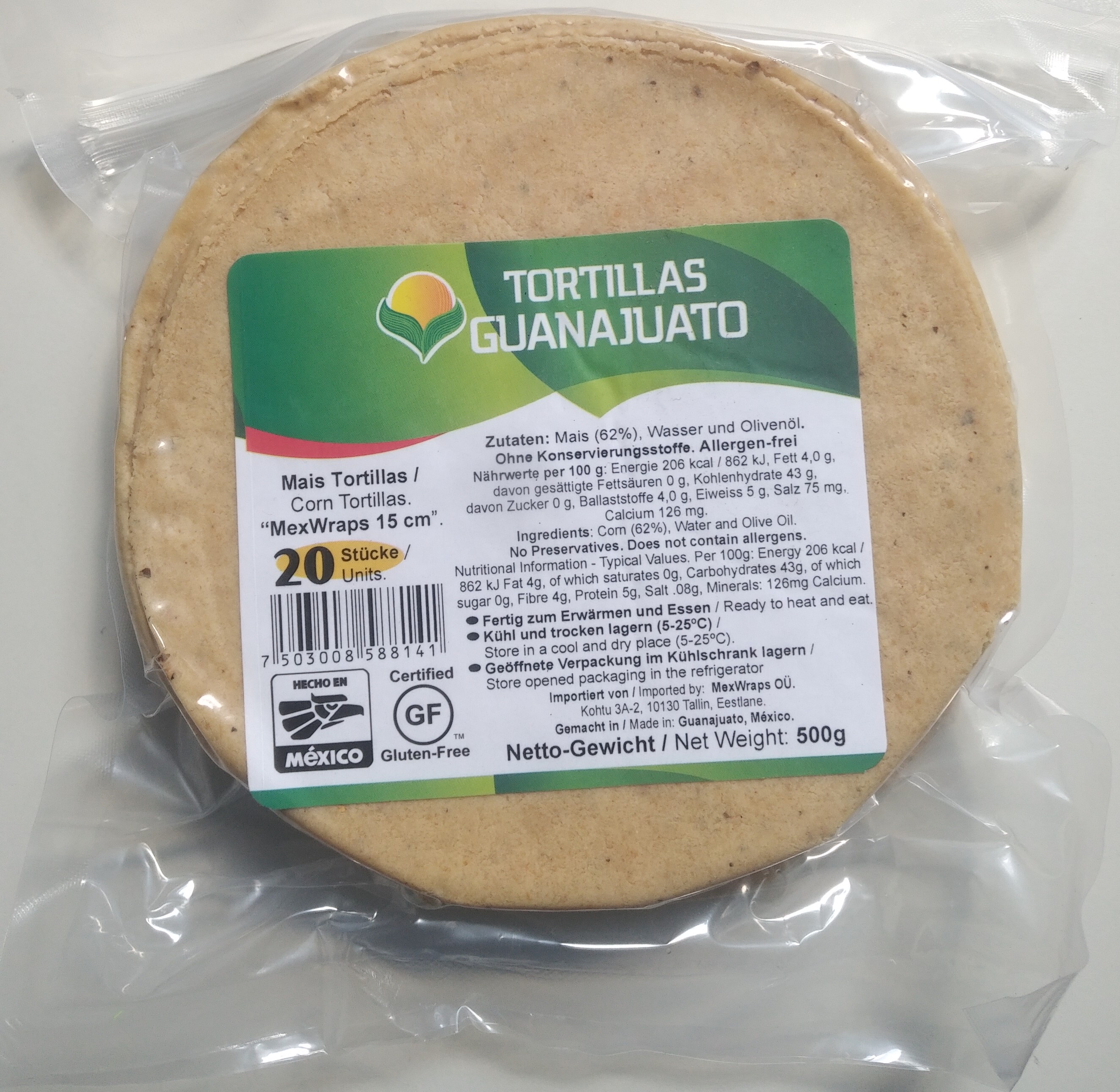 Tortilla de Maiz - Guanajuato - Maistortilla aus Mexiko