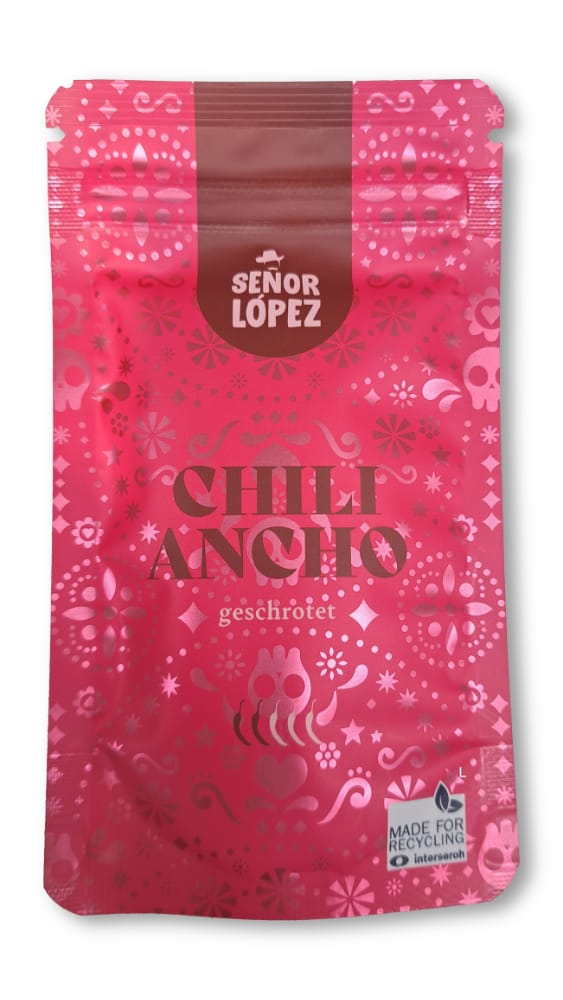 Ancho Chili geschrotet - SEÑOR LOPEZ - 30g
