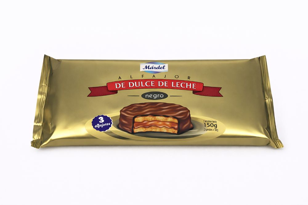 Alfajores MARDEL Negro x 3