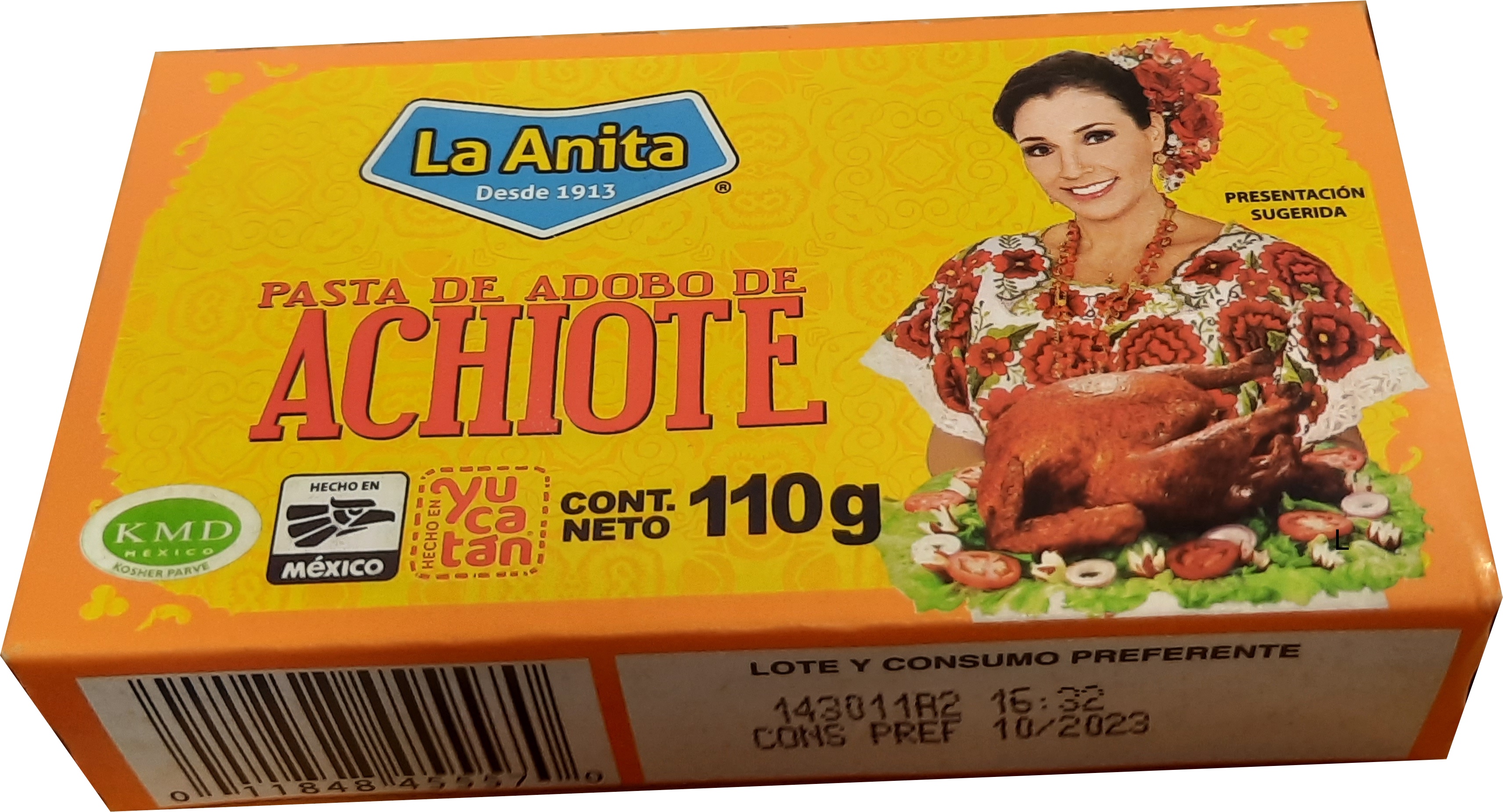 Annatto Paste - Pasta de Achiote - LA ANITA 110g