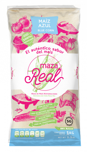 Nixtamalisiertes blaues Maismehl für Tortillas MAZAREAL