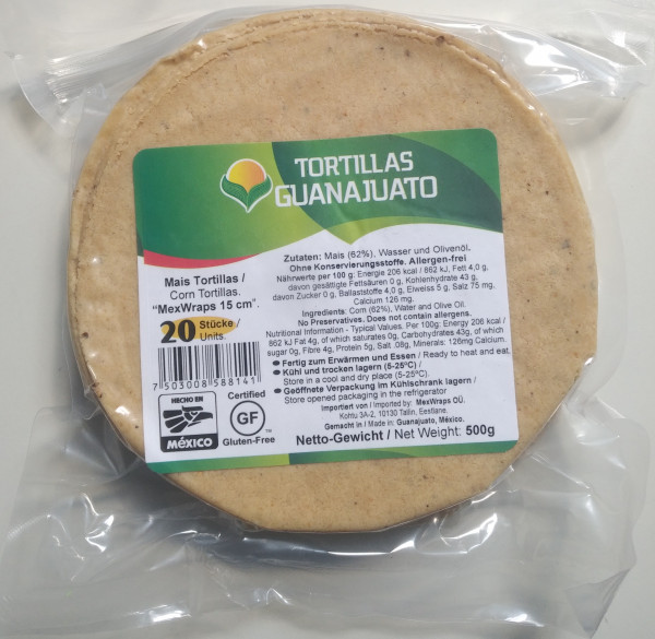 Tortilla de Maiz - Guanajuato - Maistortilla aus Mexiko