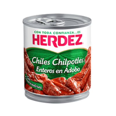 Chile Chipotles Entero Adobado - HERDEZ - 215g