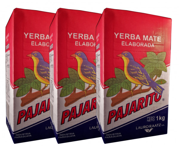 PAJARITO Tradicional - Mate Tee aus Paraguay - 3x1Kg