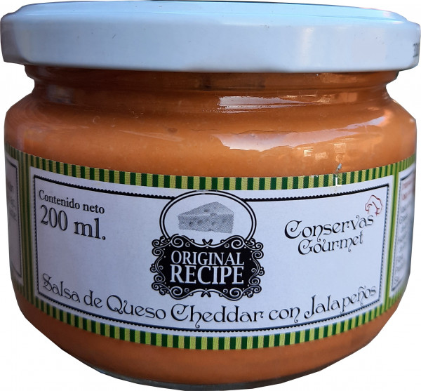 Salsa Cheddar con Jalapeno - Conservas Gourmet