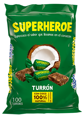 Supercoco - Turron mit Kokosnuss 100 Stk