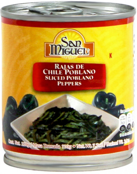Rajas de Chili Poblano - SAN MIGUEL