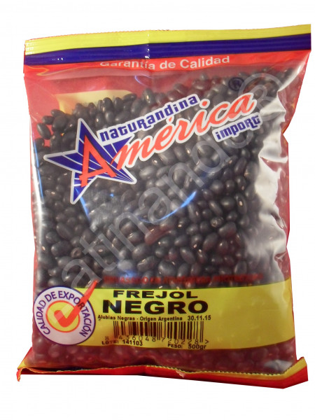 Frijoles negros | Frejoles Negros | Getrocknete schwarze Bohnen - 500g