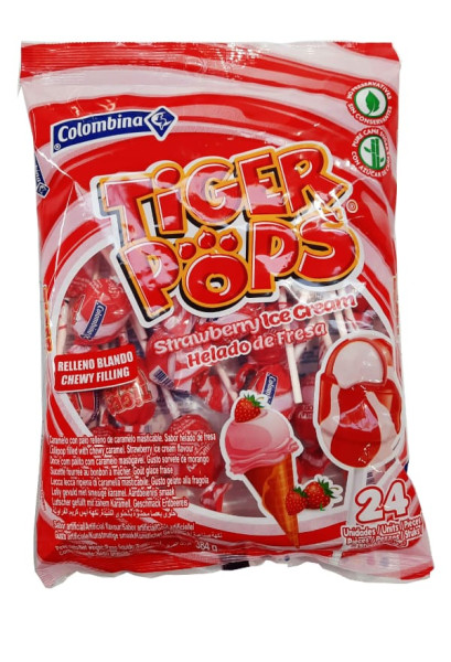 TigerPops Helado Fresa 24 Stk