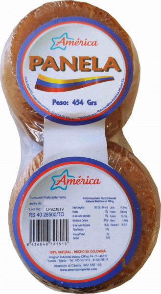 Panela dividida - Rohrzucker - 4 Blöcke 454g