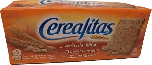 Cerealitas Galletitas Integrales - Vollkornkekse - 200g