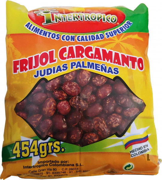 Frijol Cargamanto- Bohnen - Judias Palmenas - Kolumbien - 454g