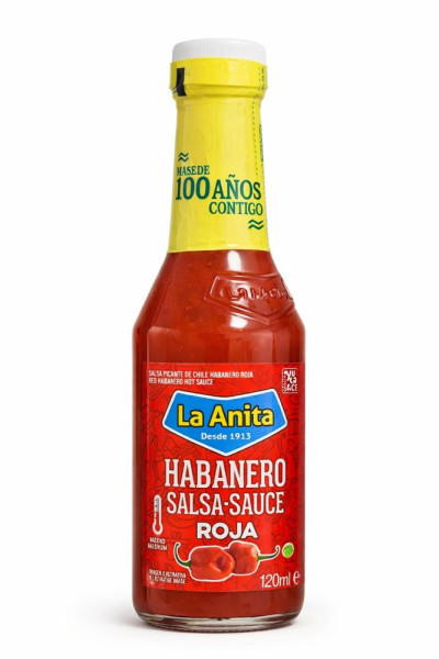 Salsa Habanera Roja - Rote Habanero Sauce - LA ANITA