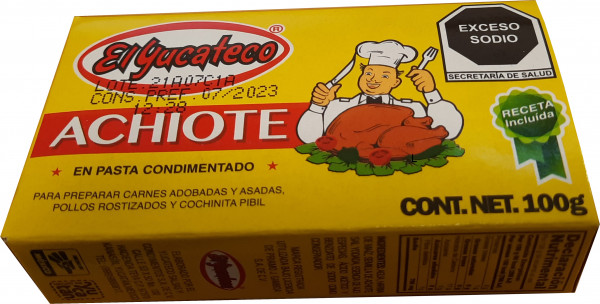 Annattopaste - Pasta Achiote - EL YUCATECO 100g