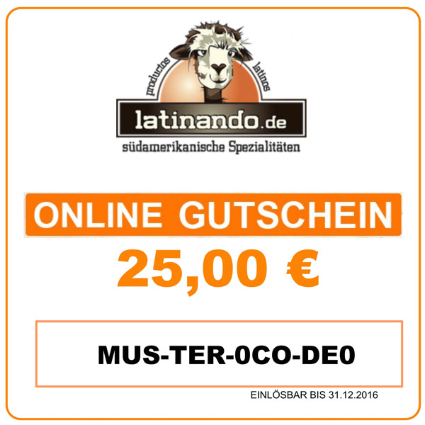 Gutschein 25 Euro