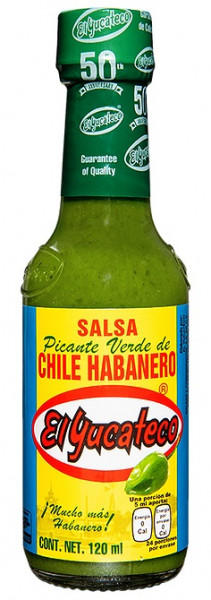 Salsa Picante Verde de Chile Habanero - EL YUCATECO